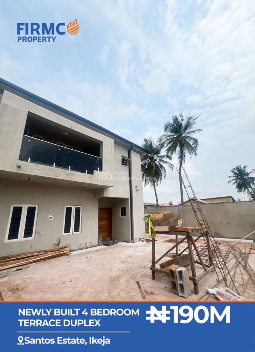 Ultra Modern 4-bedroom Terrace Duplex in Santos Estate, Ikeja, Ikeja, Lagos, Terraced Duplex for Sale