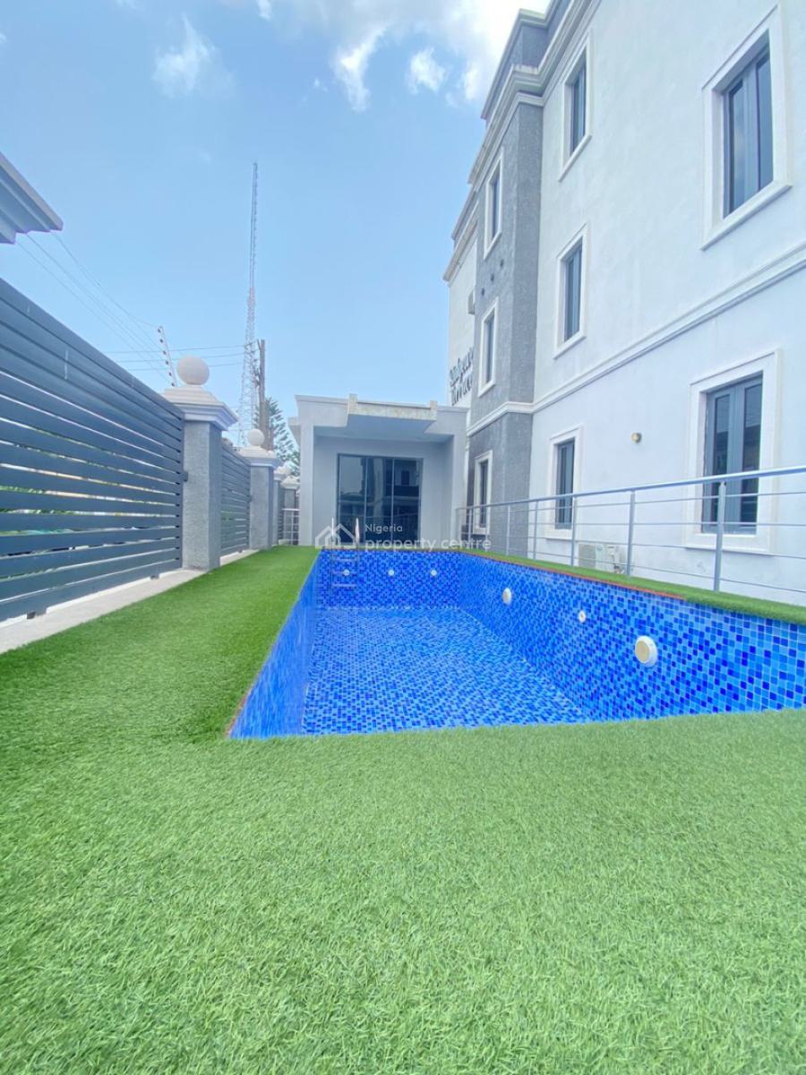 Stunning 4 Bedroom Terrace with a Room Bq and Swimming Pool, Lekki Phase 1, Lekki, Lagos, Terraced Duplex for Rent