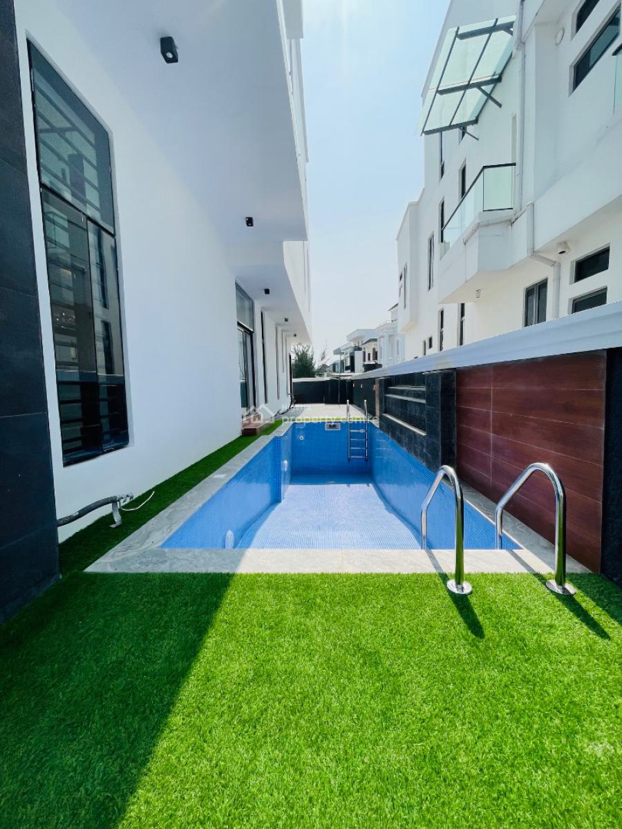 Marvelously Carved Luxury 5 Bedroom Detached Duplex with Rooftop Terrace, Lekki County Homes, Lekki, Lagos, Detached Duplex for Sale