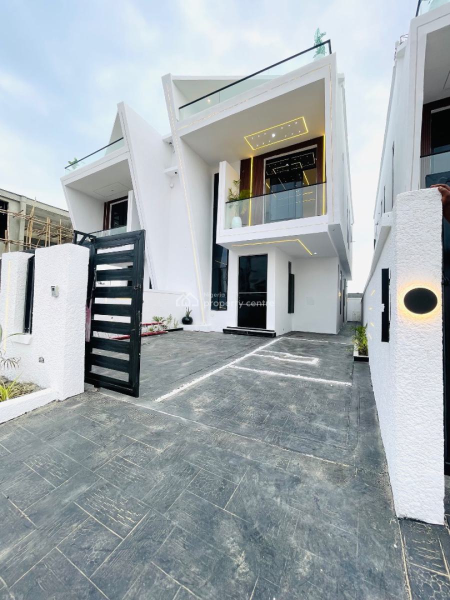 Exquisitely Carved 4 Bedroom Semi-detached Home with Bq, Ikota, Lekki, Lagos, Semi-detached Duplex for Sale
