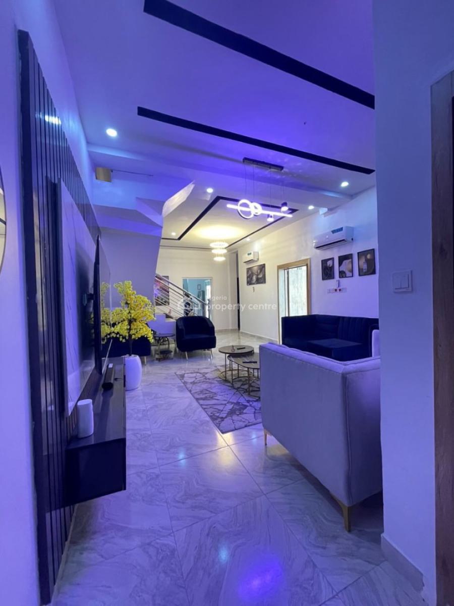 Furnished 4 Bedrooms Semi Detached Duplex with Swimming Pool and Bq, Abraham Adesanya, Lekki, Lagos, Semi-detached Duplex for Rent
