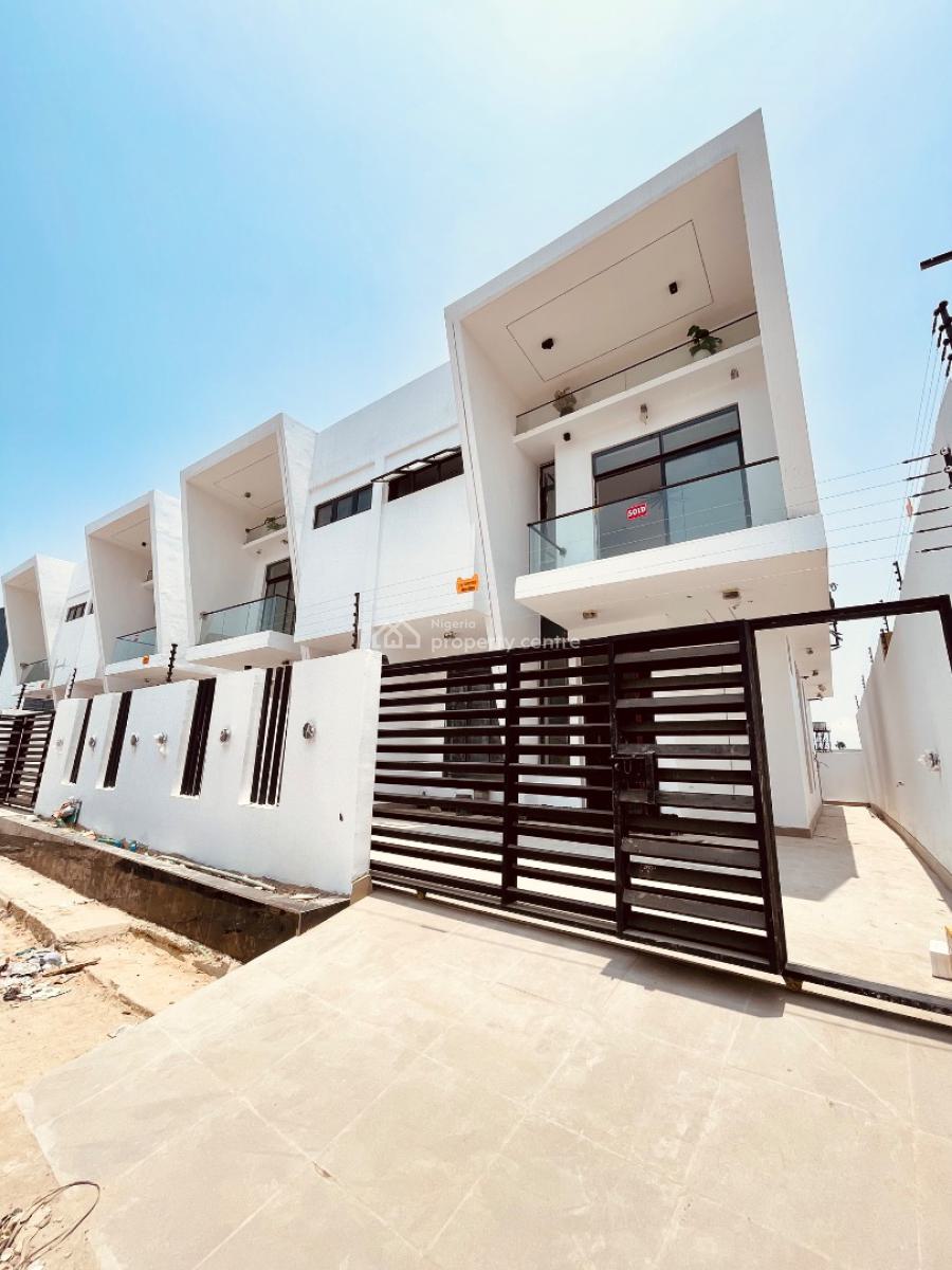 Contemporary 4 Bed Semi-detached Duplex with Bq, 2nd Toll Gate, Lekki, Lagos, Semi-detached Duplex for Sale