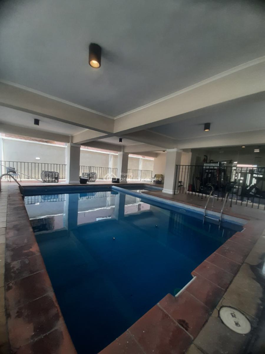 Serviced 3 Bedroom En-suite Flat with Fitted Kitchen, Cooker, Heat Ext, Lekki Phase 1, Lekki, Lagos, Flat / Apartment for Rent
