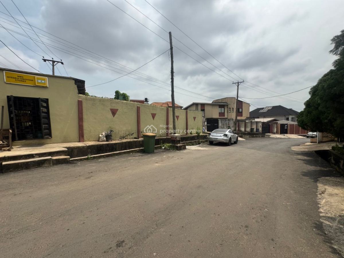 Land Measuring 688.879sqm with a 6bedroom Bungalow on It, Secured Estate at Ogba Ikeja, Ogba, Ikeja, Lagos, Land for Sale