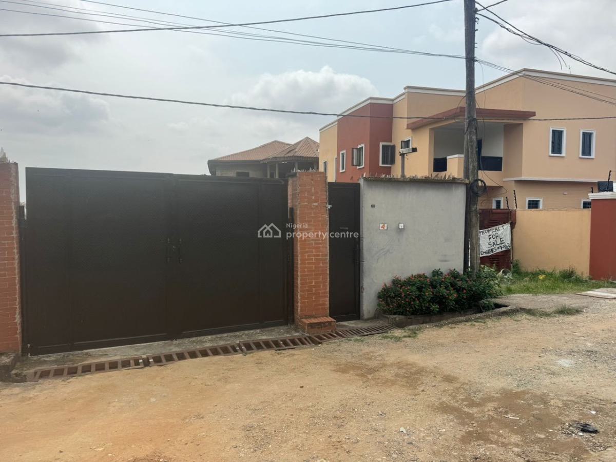 Land Measuring 688.879sqm with a 6bedroom Bungalow on It, Secured Estate at Ogba Ikeja, Ogba, Ikeja, Lagos, Land for Sale