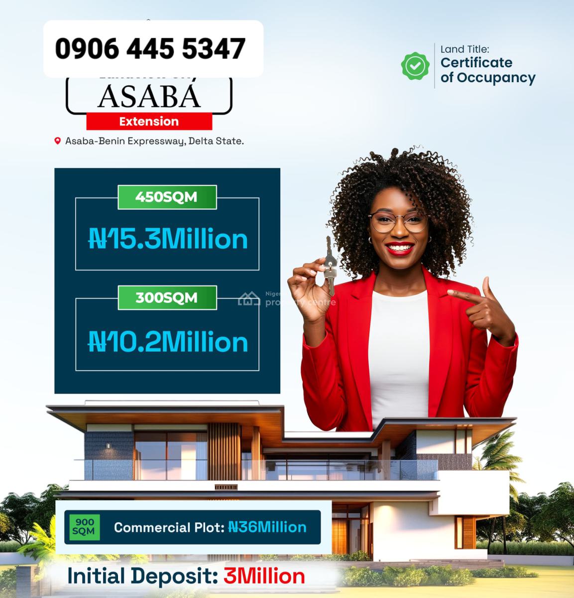 C of O Half, Full Plots and Acres of Land, Directly Facing Asaba - Benin Expressway, Asaba, Delta, Residential Land for Sale