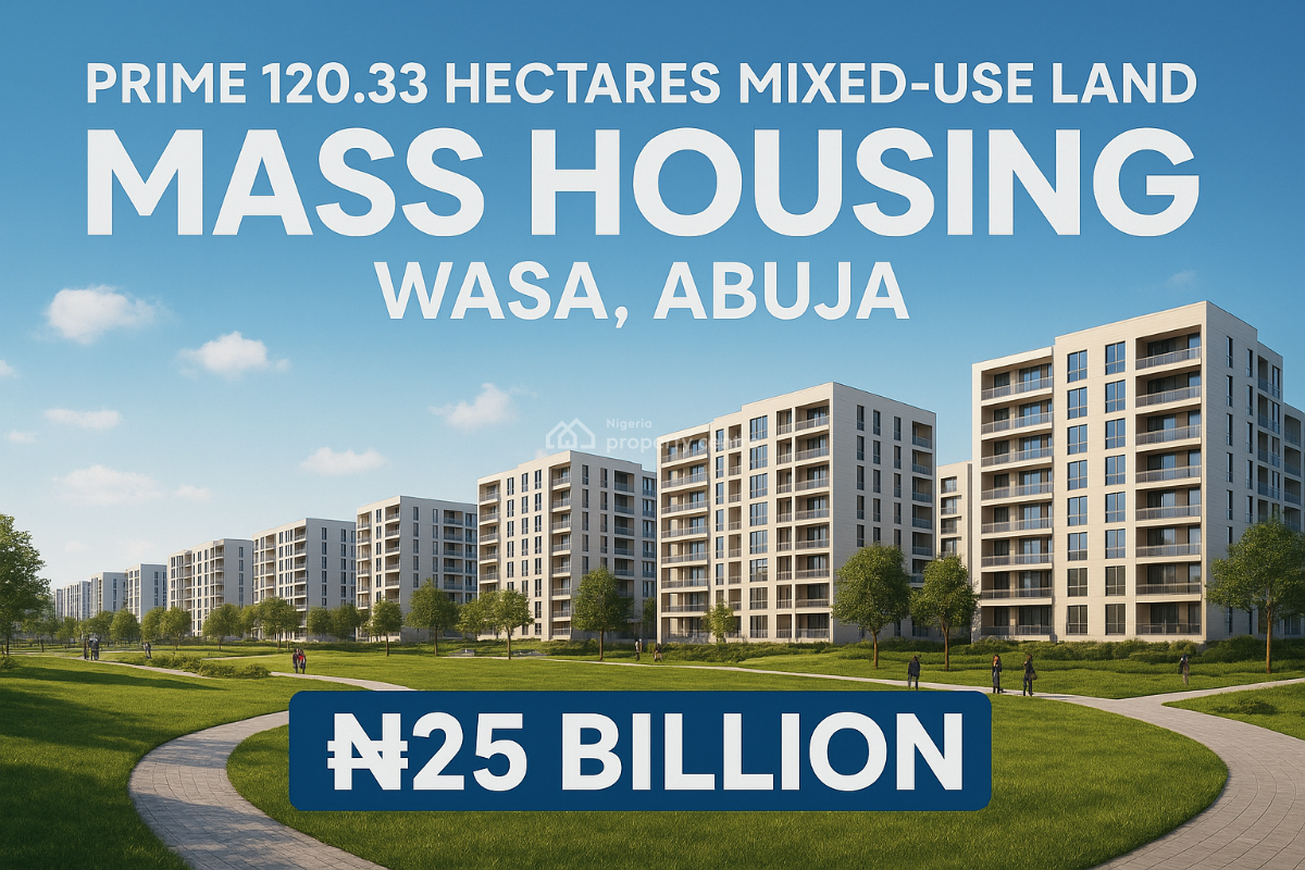 Prime 120.33 Hectares Mixed-use - Mass Housing Investment Opportunity, Wasa, Apo, Abuja, Mixed-use Land for Sale