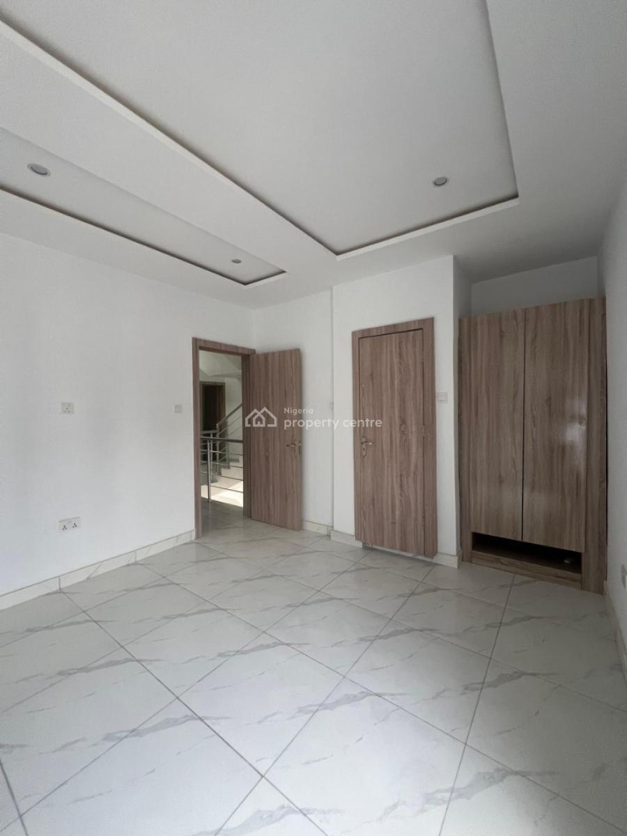 Fully Serviced Four Bedroom Terraced Duplex with a Room Bq, Atlantic View Estate, New Road, Lekki, Lagos, Terraced Duplex for Rent