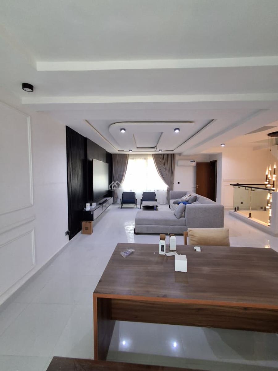 Beautifully Furnished 5 Bedrooms Terrace with Bq, Lekki Phase 1, Lekki, Lagos, Terraced Duplex for Rent