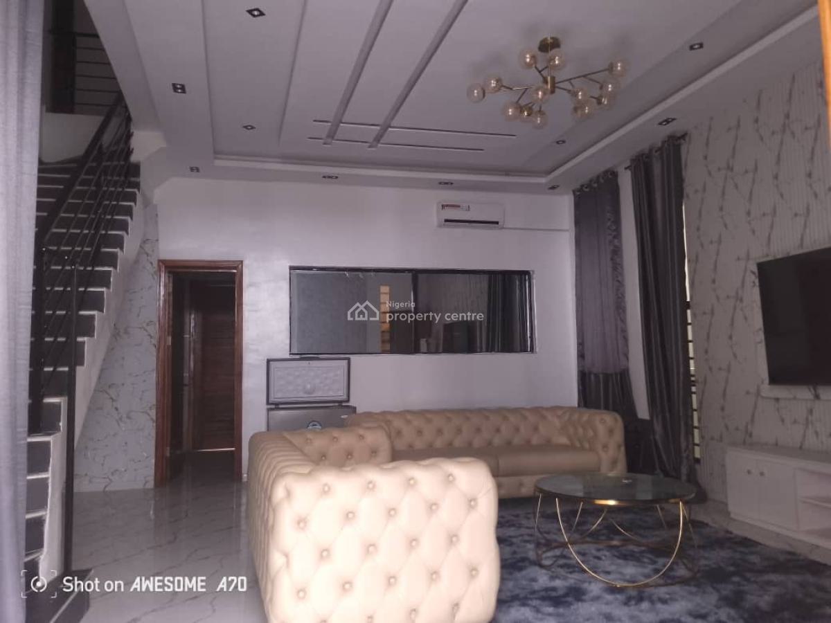 Spacious 5 Bedroom Fully Detached with Bq, Swimming Pool and Gym, Chevron, Lekki, Lagos, Detached Duplex for Rent