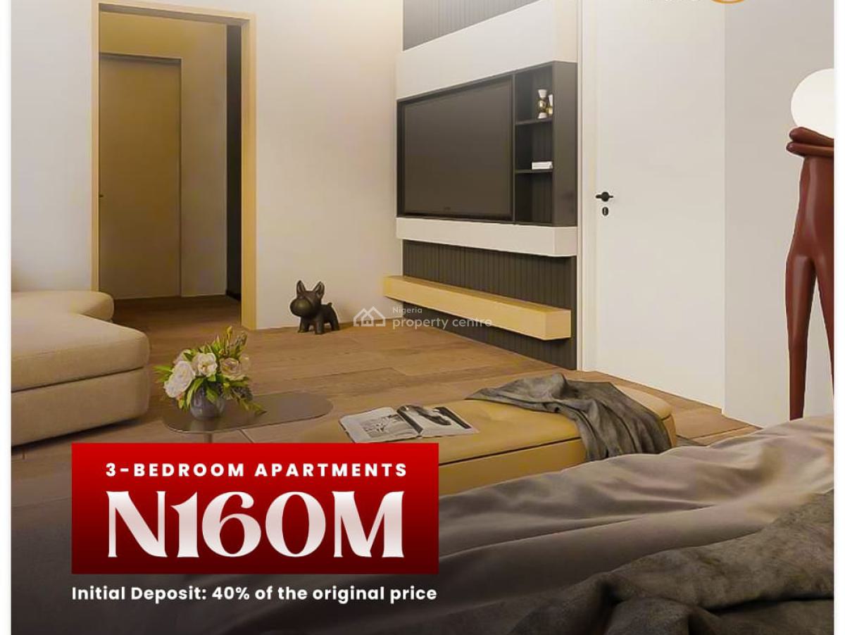 Newly Built 3 Bedrooms Apartments in a Built Up Location, Chevy Castle Estate, Lekki, Lagos, Block of Flats for Sale