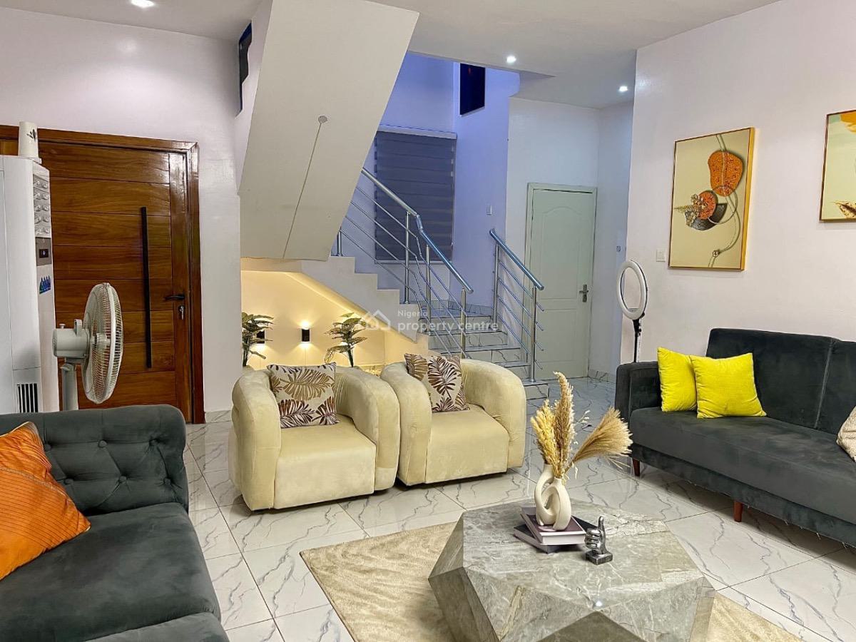 Blue Haven Our 4 Bedroom Self Compound Duplex with Air Hockey & Ps5, Agungi, Osapa, Lekki, Lagos, Detached Duplex Short Let