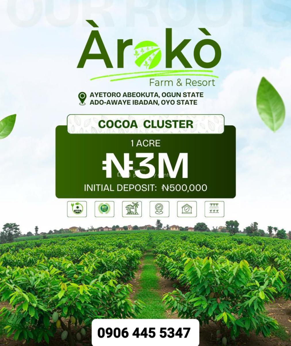 Acres of Cocoa Farmlands at Ado-awaye, Iseyin, Ibadan, Oyo State, Ado-awaye, Iseyin, Ibadan, Oyo, Land for Sale