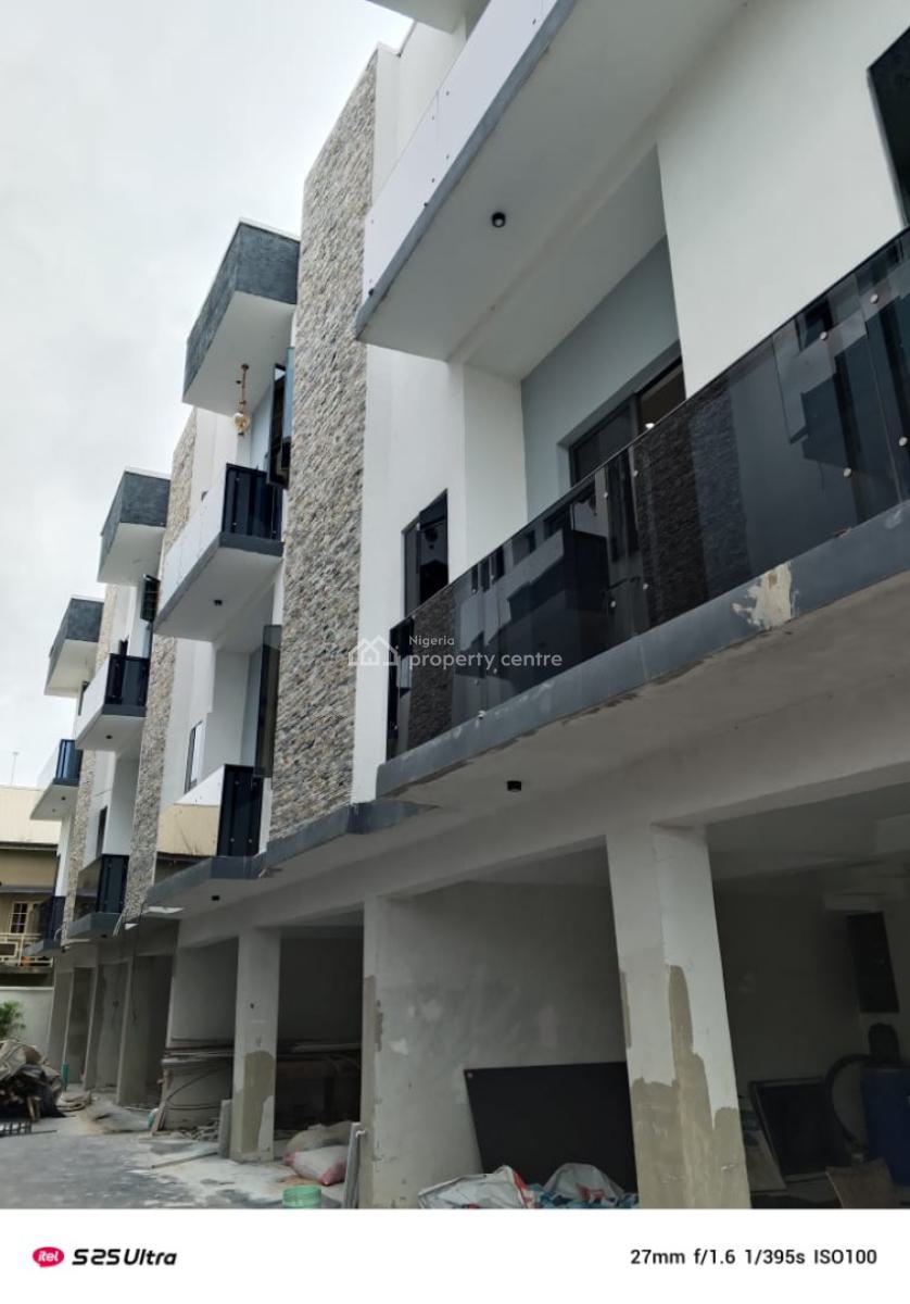 Newly Built Service 4 Bedroom Duplex with Bq with 2 Sitting Room, Bashorun Estate ,opp Fara Park, Tarred Road, Sangotedo, Ajah, Lagos, Terraced Duplex for Sale