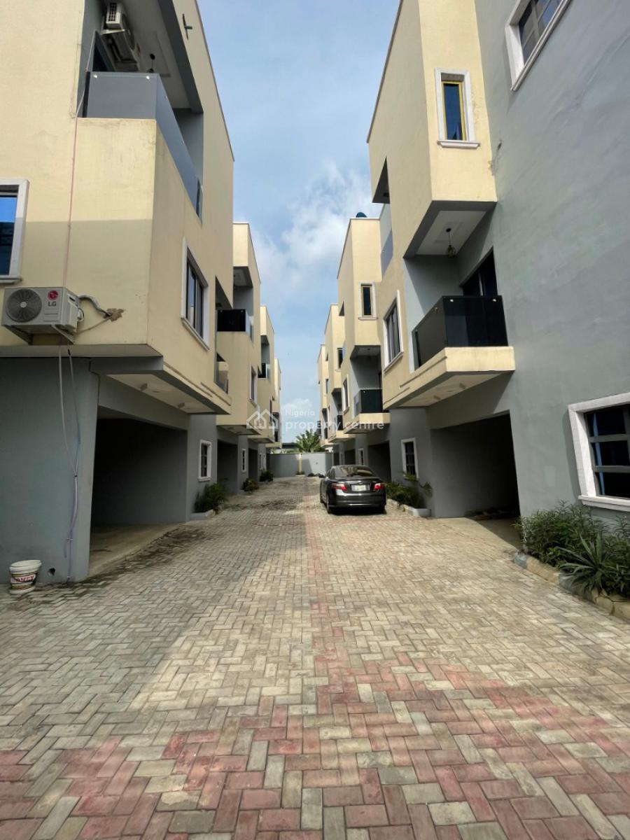 Elegant 3 Bedroom Terraced Duplex with Garage & Bq in a Serene Estate, Yaba, Lagos, Terraced Duplex for Sale