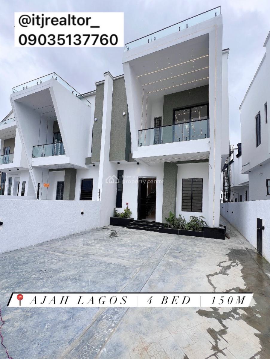 Stunning 4 Bedroom Semi Detached Duplex with Bq, Ajah, Ajah, Lagos, Semi-detached Duplex for Sale