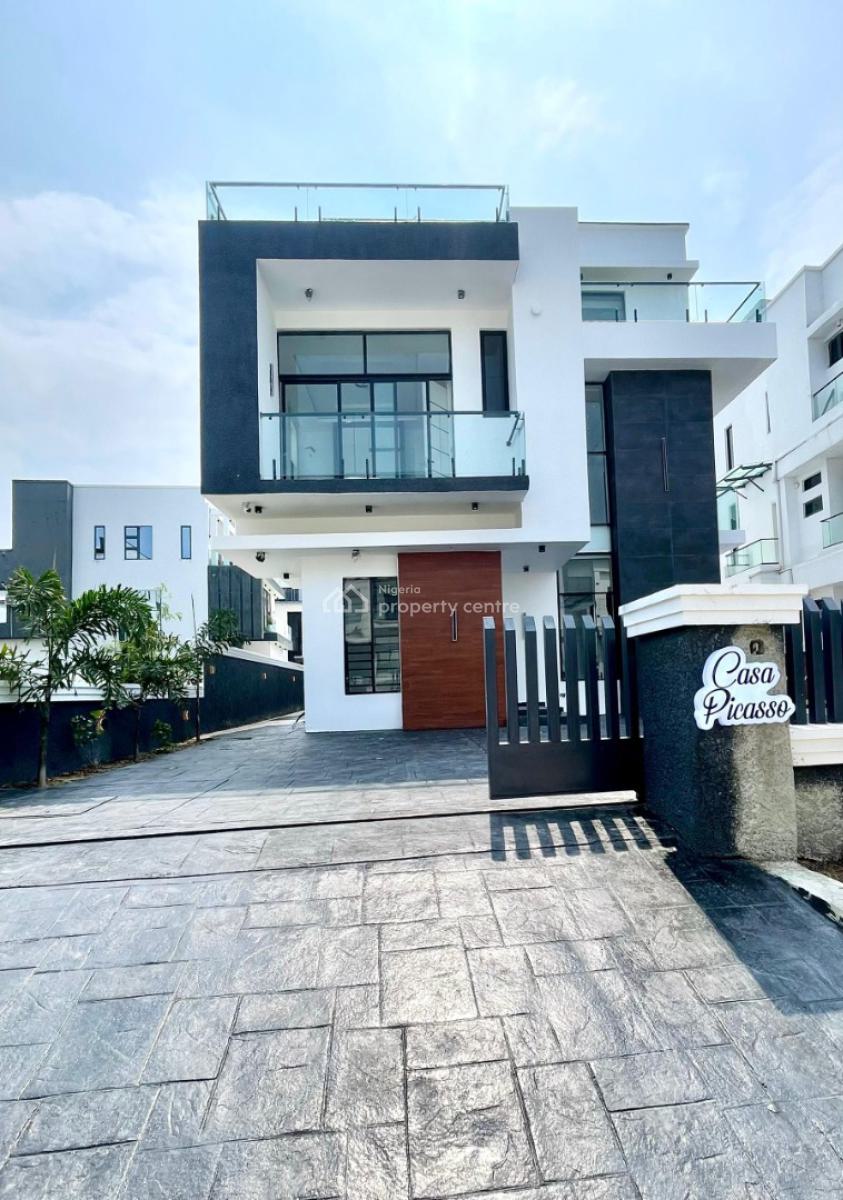 Marvelously Carved Luxury 5 Bed Detached Duplex with Rooftop Terrace,, Location*lekki County Homes, Lekki, Lagos, Detached Duplex for Rent