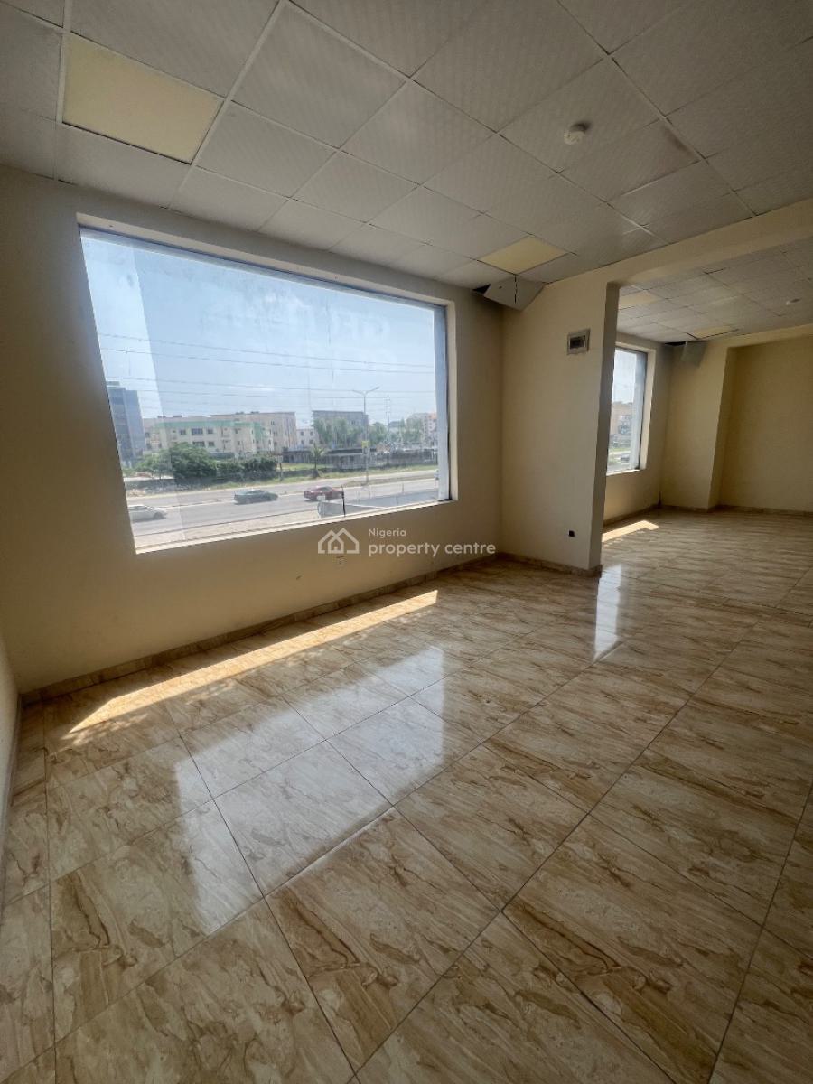 156sqm First Floor Shop/commercial Space Overlooking Two Major Roads, Lekki Phase 1, Lekki, Lagos, Commercial Property for Rent