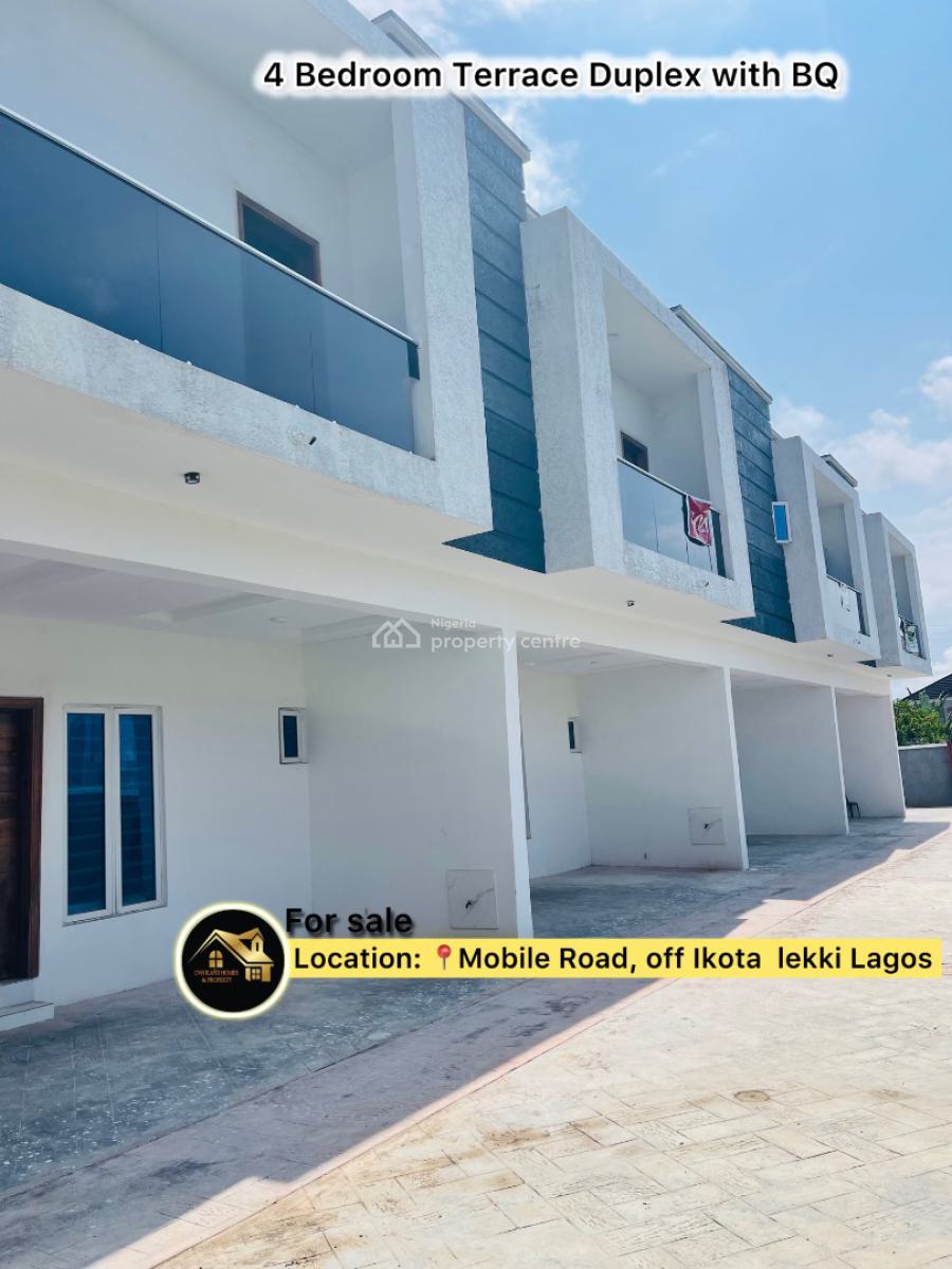 4 Bedroom Terrace Duplex Available with Quality  Facilities, Mobile Road , Off, Ikota, Lekki, Lagos, House for Sale