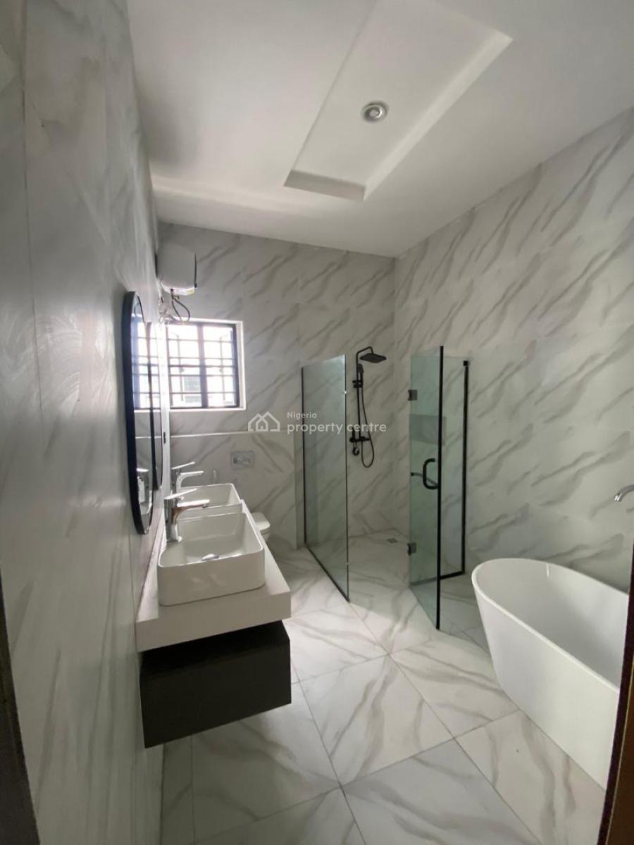 Brand New and Spacious 5 Bedroom Fully Detached Duplex with Bq and Pool, Chevron, Lekki, Lagos, Detached Duplex for Rent