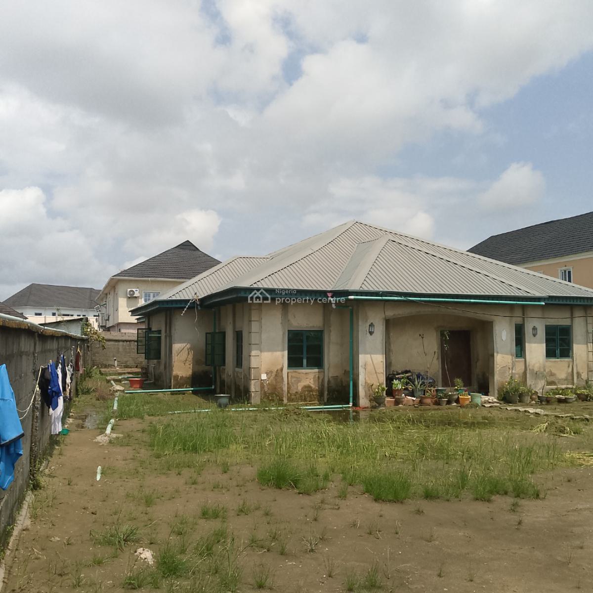 a Bungalow House Seating on 2 Plots of Land, Ajah, Lagos, Detached Bungalow for Sale