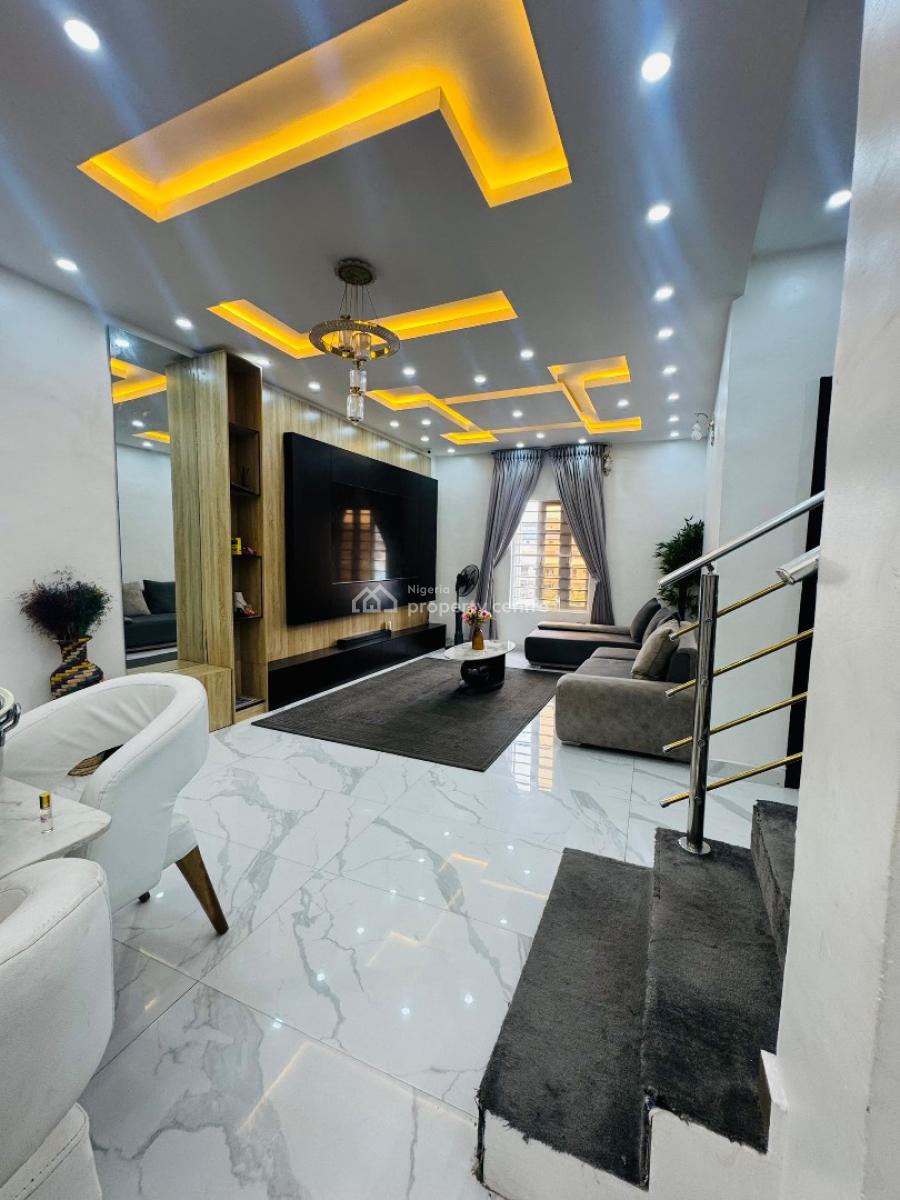 Furnished 4-bedroom Fully Detached Duplex with 2 Mini-flat Bq, Sitting on a Spacious Compound, It Comes Complete with 2 Mini Flat Bq, Ogba, Ikeja, Lagos, Detached Duplex for Sale