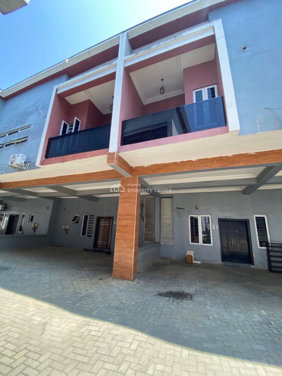 Spacious 4 Bedrooms Terrace Duplex, Orchid Road in a Gated Estate with Access Code, Lekki Phase 2, Lekki, Lagos, Terraced Duplex for Rent