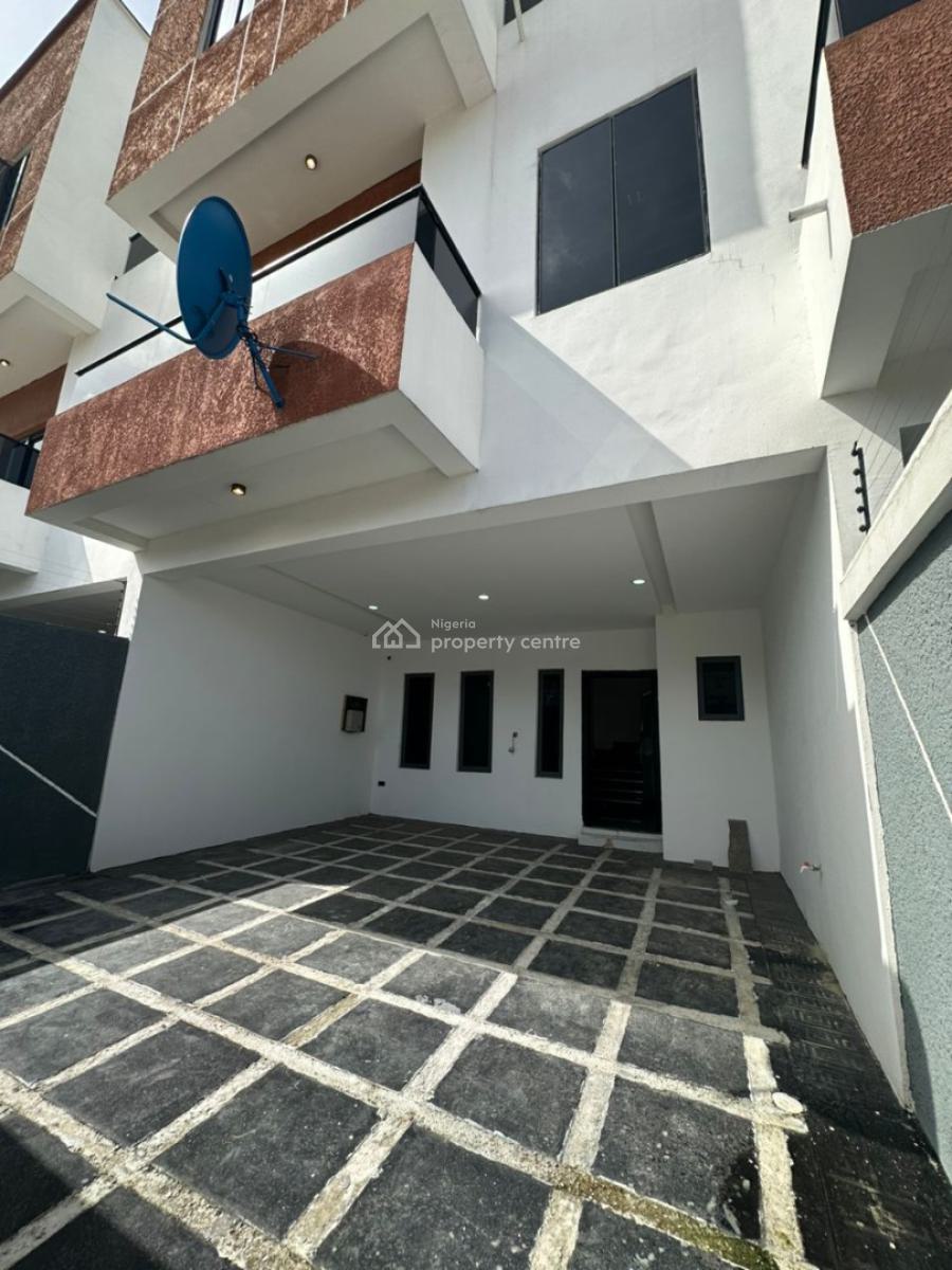 Self Compound 4bedroom Terrace Duplex with Bq, Freedom Way, Ikate, Lekki, Lagos, Terraced Duplex for Sale
