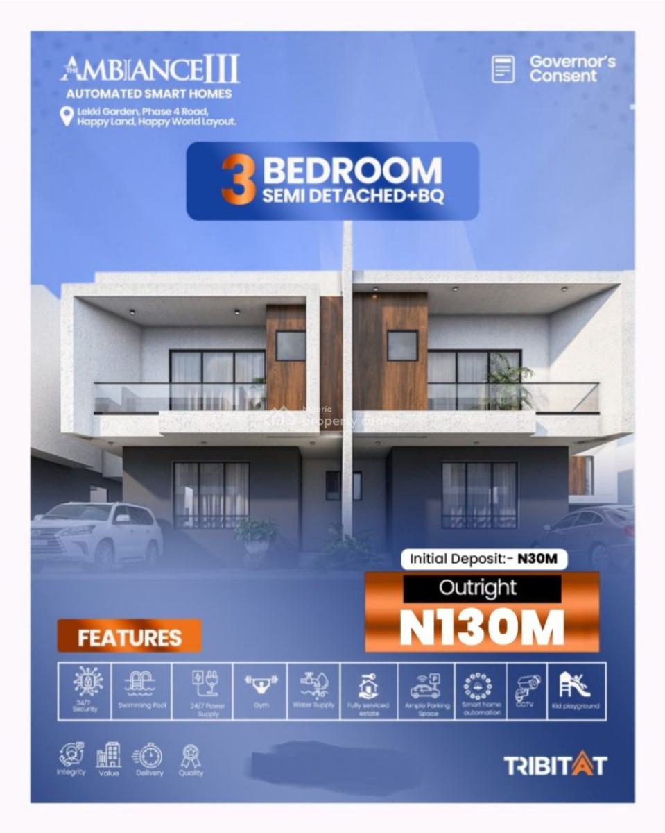 Ambiance 3 Smart Homes, Abraham Adesanya, Ajah, Lagos, House for Sale