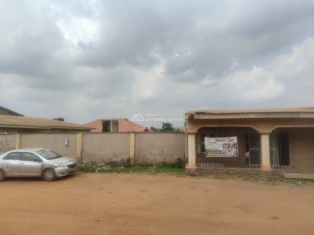 1,350 Sqm Land with 4 Bedroom Bungalow, Elewure Behind Sunrise Mall, Akala Express, Ibadan, Oyo, Mixed-use Land for Sale
