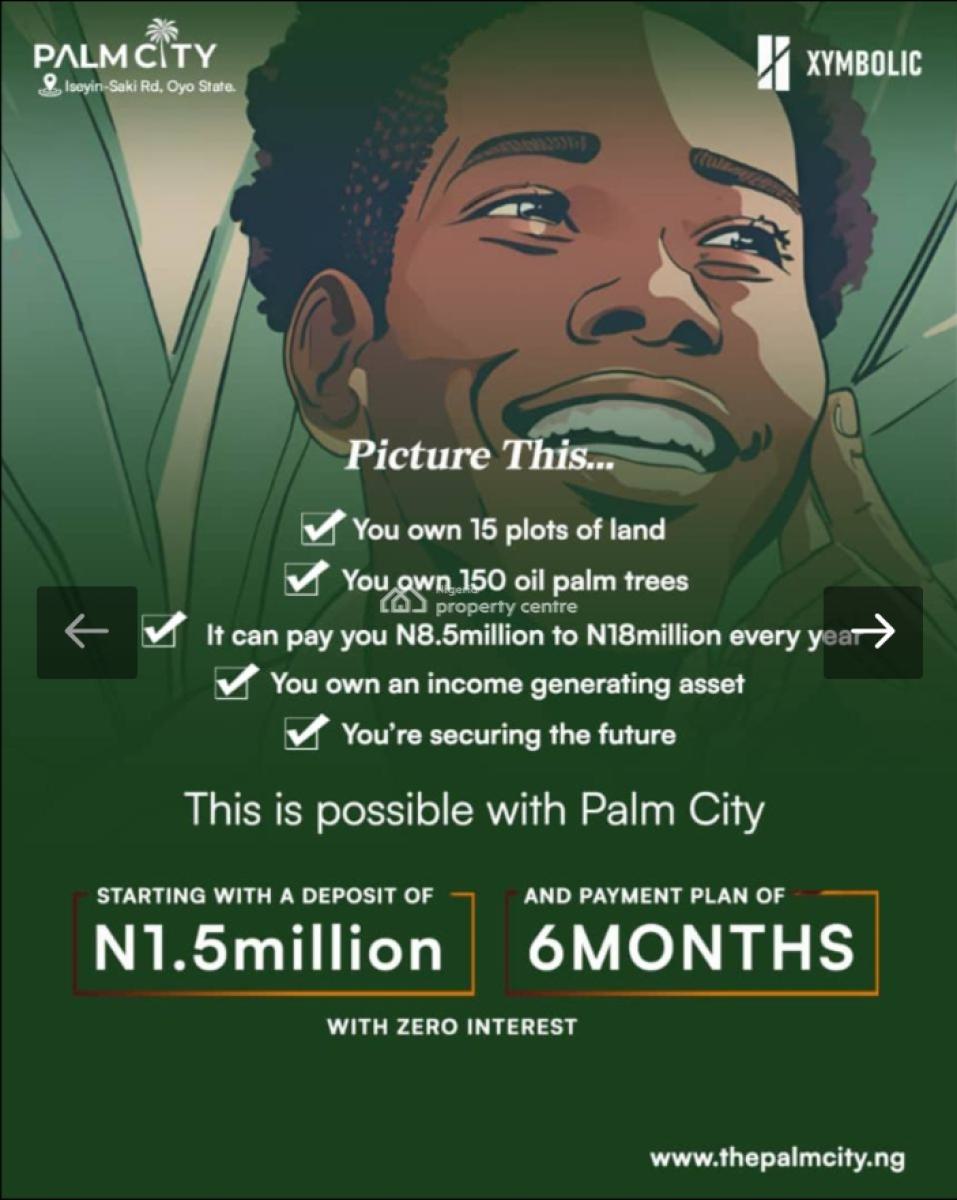 Affordable Commercial Land, Palm City, Saki Road, Iseyin, Oyo, Land for Sale