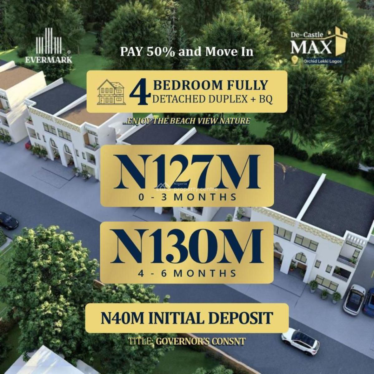 De Castle Max, Orchid Chevron, Lekki, Lagos, House for Sale
