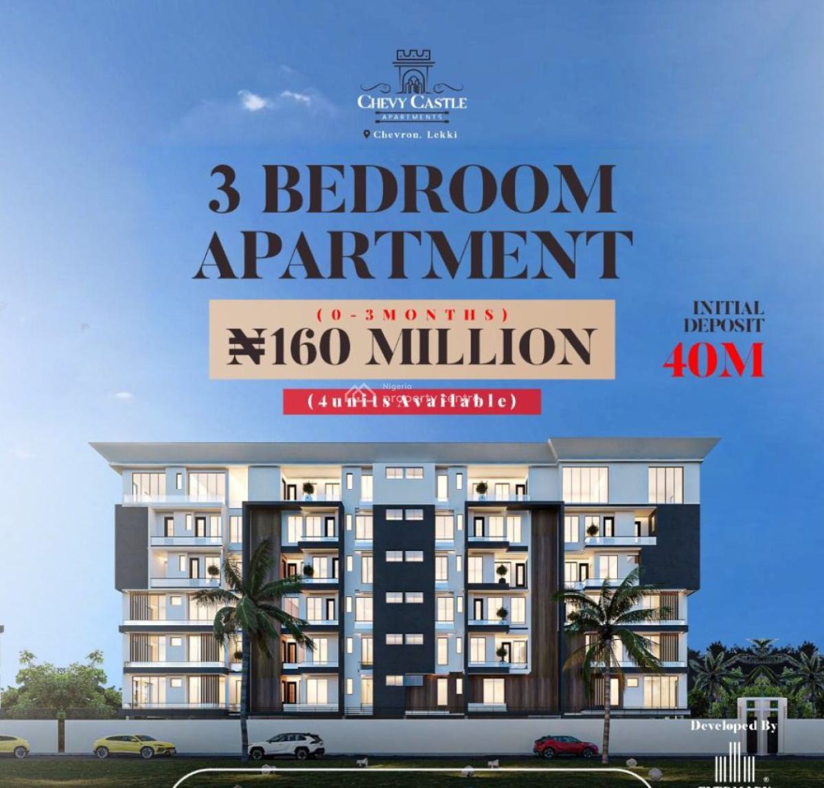 Chevy Castle Apartments, Chevron Drive, Chevron, Lekki, Lagos, House for Sale
