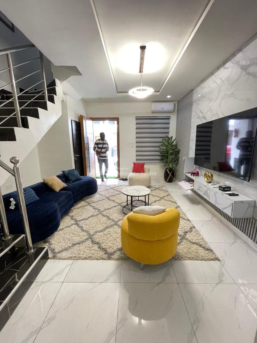 Distress Beautifully Designed Fully Furnished 3 Bedrooms Terraced Duplex, Ikota, Lekki, Lagos, Terraced Duplex for Sale