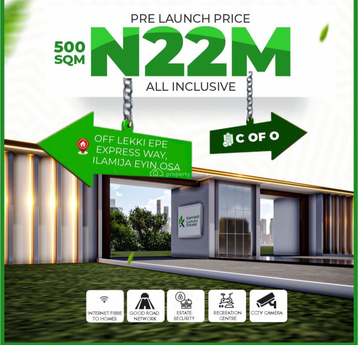 C of O Plots of Lands, Ilamija Eyin Osa Off Lekki-epe Expressway, Ibeju Lekki, Lagos, Residential Land for Sale