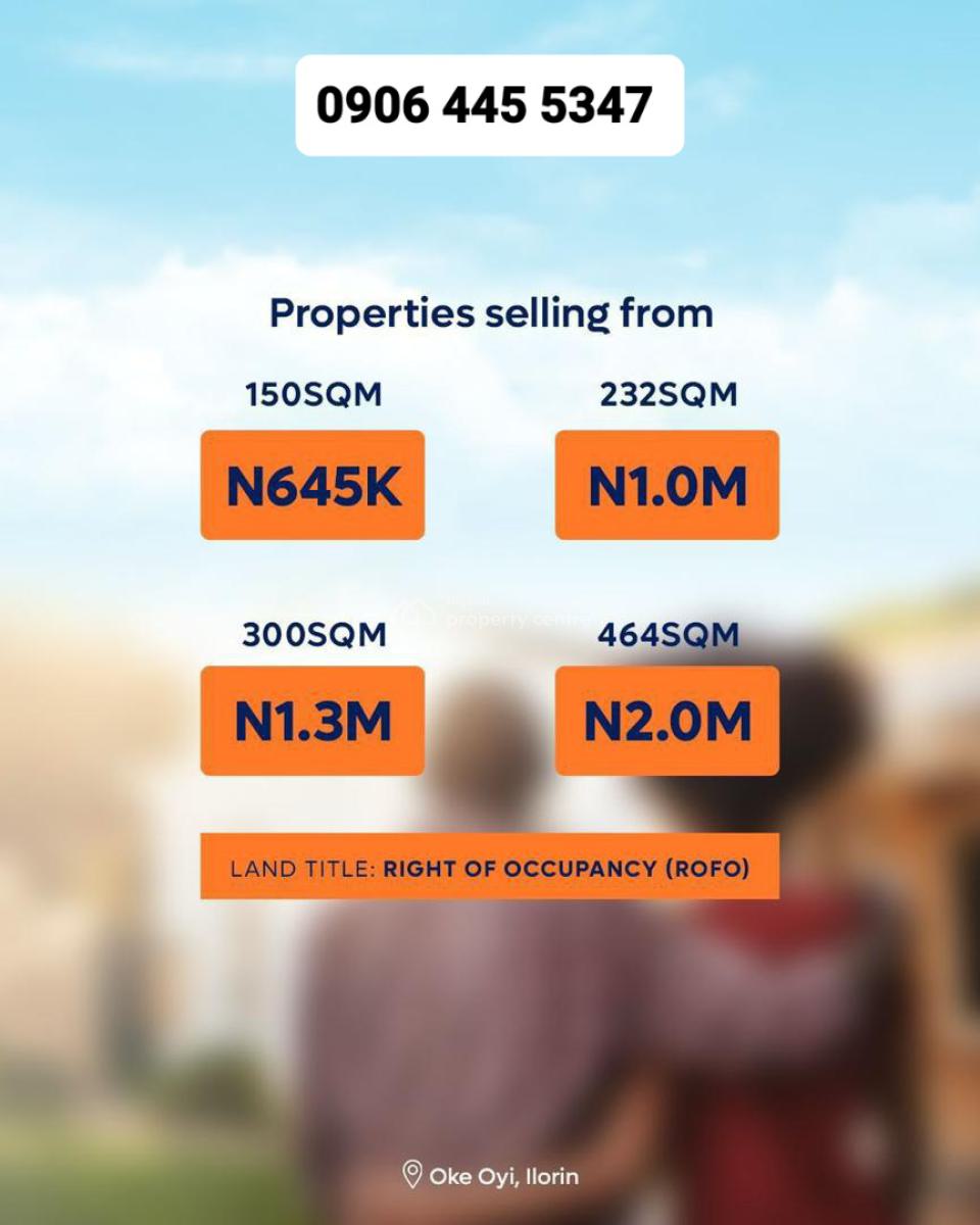 R of O Plots/acres of Land in Oke Oyi Along Oloru Expressway, Ilorin, Oke Oyi Along Oloru Express Road, Ilorin East, Kwara, Residential Land for Sale