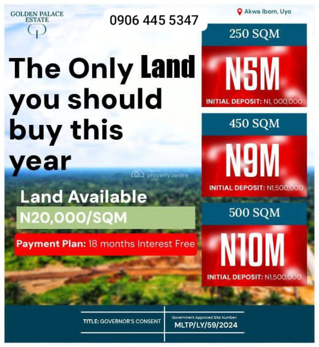 Half/full Plots of Land Off Aka--nung Udoe--eket Road, Uyo, Akwa Ibom, Off Aka – Nung Udoe – Eket Road, Uyo, Akwa Ibom, Residential Land for Sale