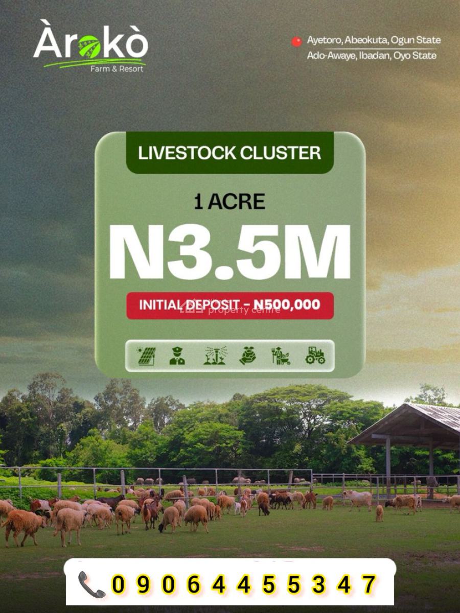 Cocoa Farm Lands: Acres and Hectares, Aiyetoro Town, Abeokuta North, Ogun, Land for Sale