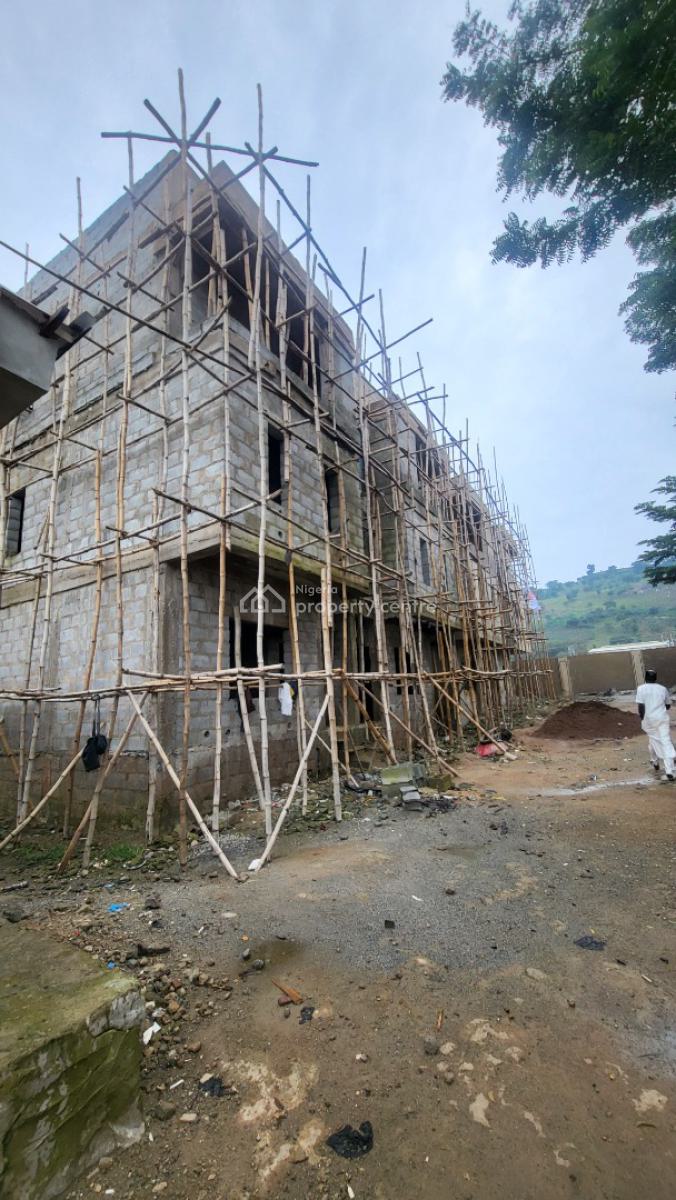 4 Bedroom Twin Duplex Carcass Life Camp, Life Camp Before Stella Marris College Tarred Road, Life Camp, Abuja, Semi-detached Duplex for Sale