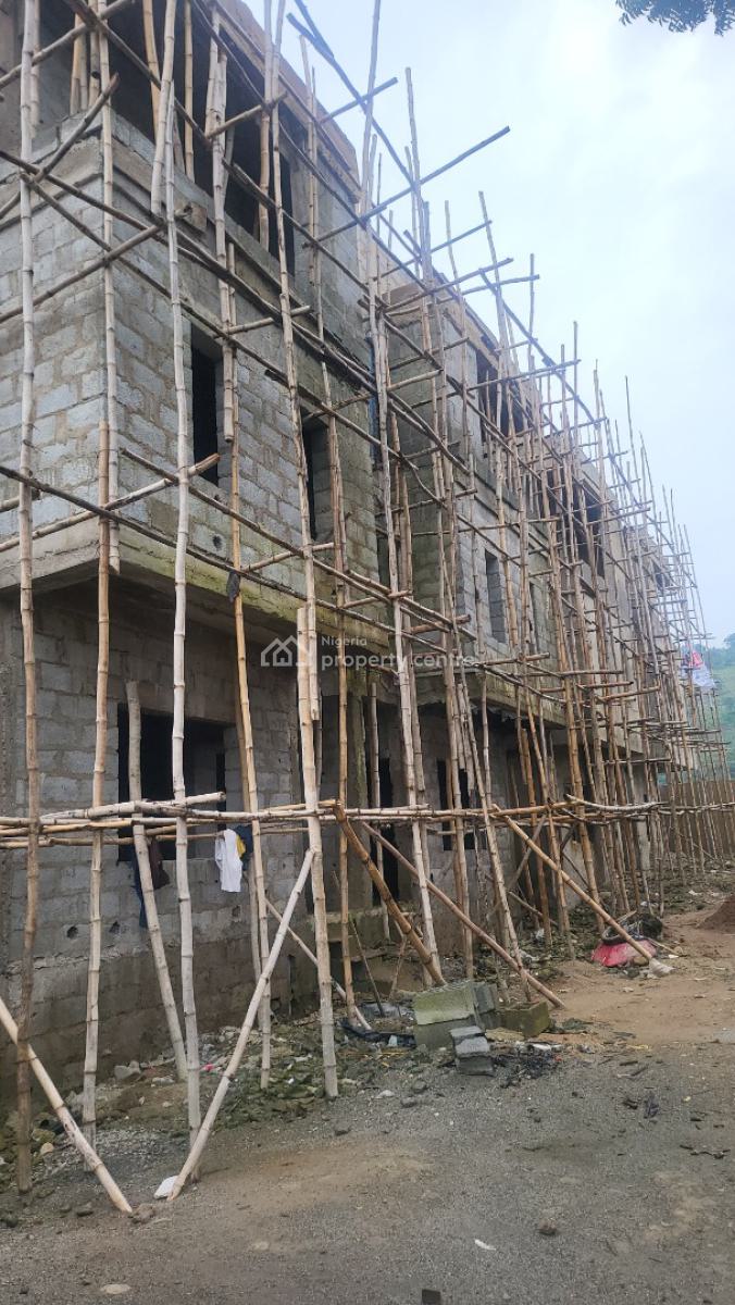 4 Bedroom Twin Duplex Carcass Life Camp, Life Camp Before Stella Marris College Tarred Road, Life Camp, Abuja, Semi-detached Duplex for Sale