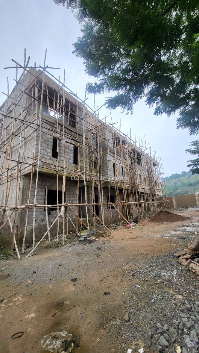 4 Bedroom Twin Duplex Carcass Life Camp, Life Camp Before Stella Marris College Tarred Road, Life Camp, Abuja, Semi-detached Duplex for Sale