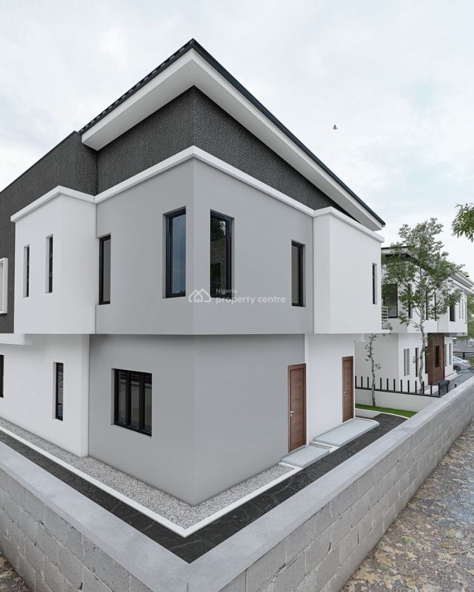 2 Wings of 4 Bedroom Semi-detached Duplex with a Room Bq, Gra Phase 1, Magodo, Lagos, Semi-detached Duplex for Sale