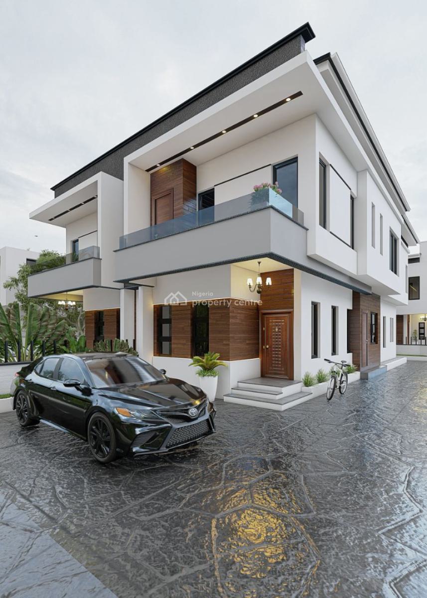 2 Wings of 4 Bedroom Semi-detached Duplex with a Room Bq, Gra Phase 1, Magodo, Lagos, Semi-detached Duplex for Sale