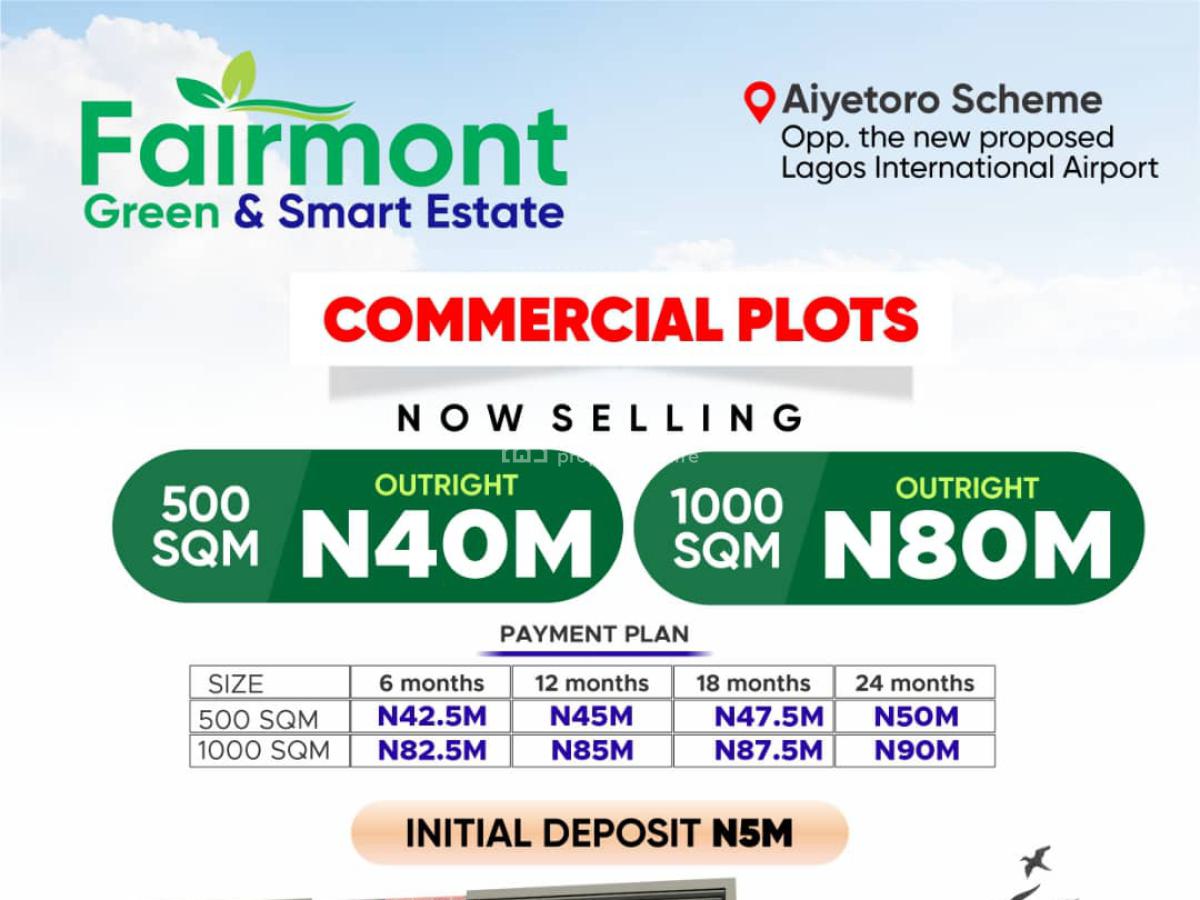 Premium Estate Lands in a Prime Location, Fairmont Green and Smart Estate, Ibeju Lekki, Lagos, Mixed-use Land for Sale