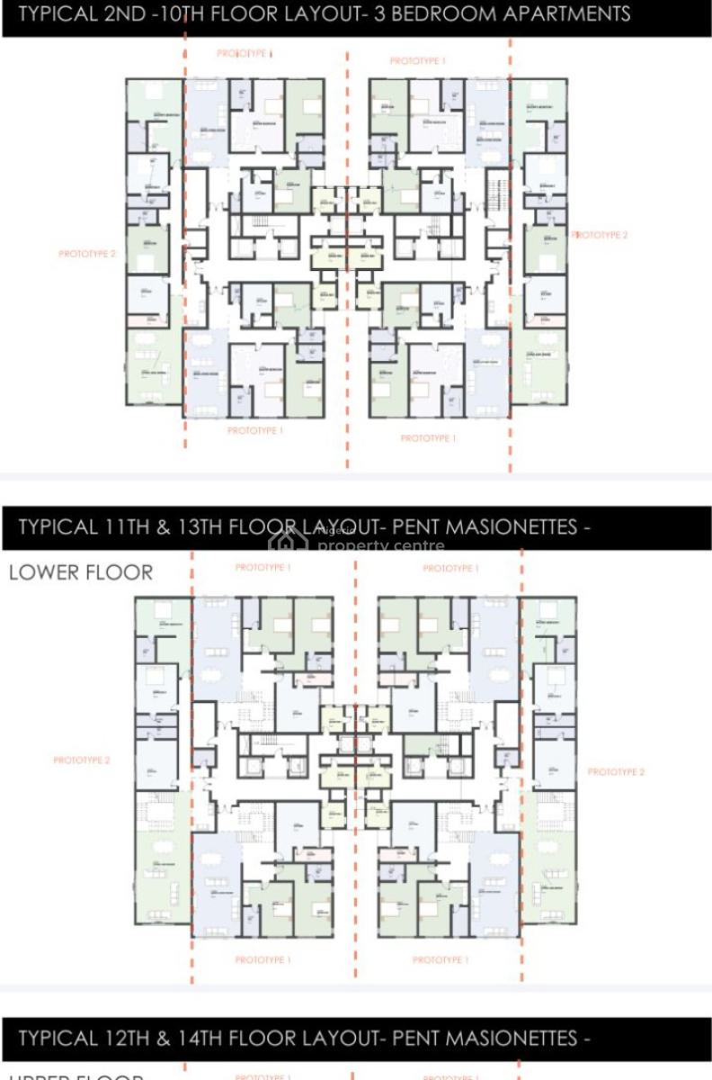 (off Plan) Super Luxury Executive Finished 3 Bedrooms Apartment with Bq, The Haven Residence, Banana Island, Ikoyi, Lagos, Flat / Apartment for Sale
