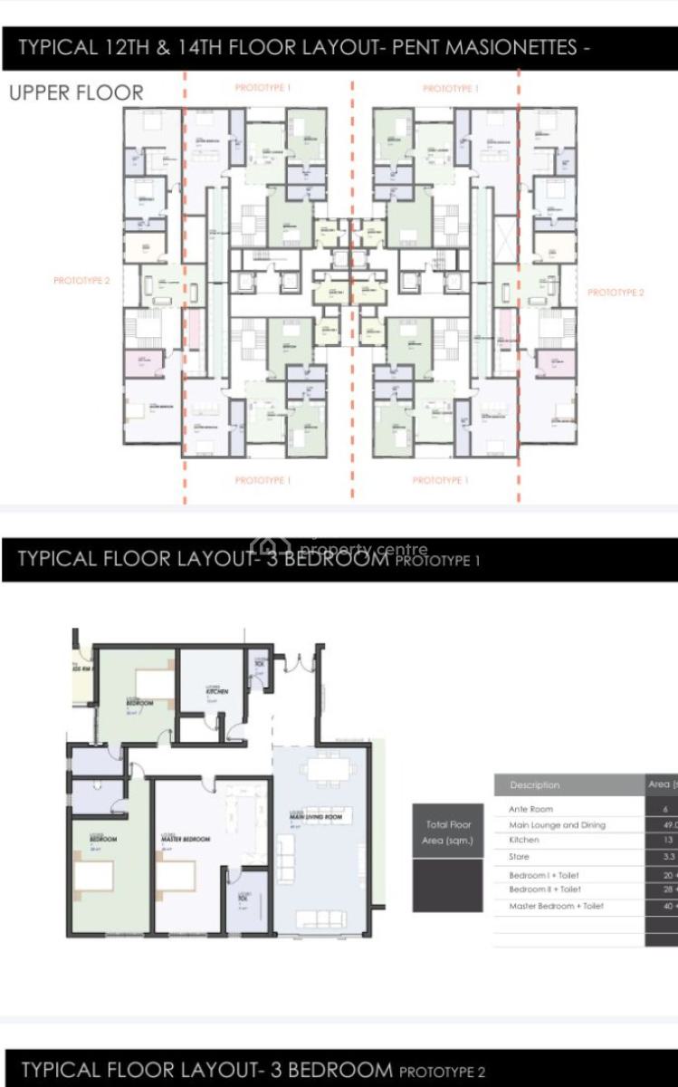 (off Plan) Super Luxury Executive Finished 3 Bedrooms Apartment with Bq, The Haven Residence, Banana Island, Ikoyi, Lagos, Flat / Apartment for Sale