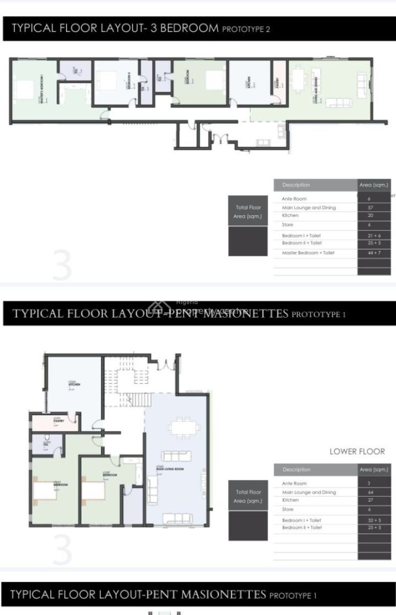 (off Plan) Super Luxury Executive Finished 3 Bedrooms Apartment with Bq, The Haven Residence, Banana Island, Ikoyi, Lagos, Flat / Apartment for Sale