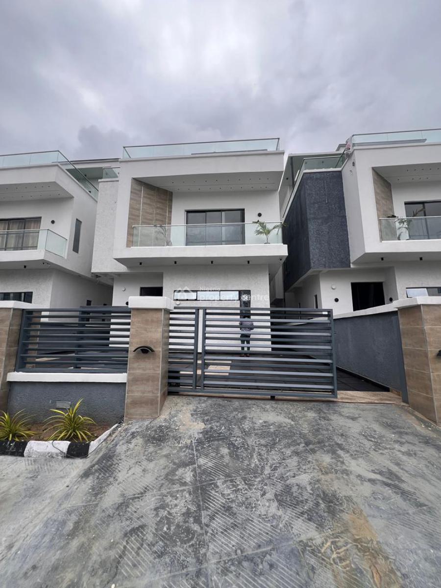 Exquisitely Built 5 Bedroom Fully Detached Duplex with Rooftop Terrace, Astonishingly Finished Home Within a Secured Estate, Osapa, Lekki, Lagos, Detached Duplex for Sale