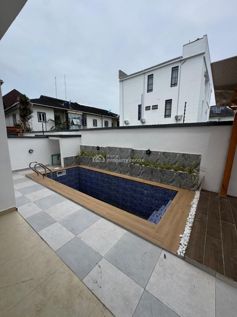 Magnificent 5-bedroom  with a Pool, Rooftop Terrace, Cinema, Bq, Chevron, Lekki, Lagos, Detached Duplex for Sale