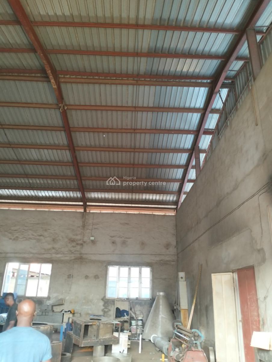 an Industrial Factory/warehouse Off The Major Road at Ikotun Idimu Rd, Off Subol Bus Stop Ikotun Idimu Road Idimu Lagos, Isheri Olofin, Alimosho, Lagos, Warehouse for Sale
